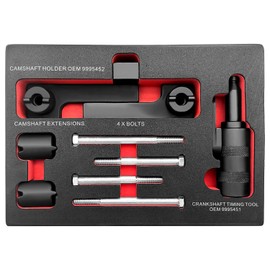 ZKTOOL Engine Camshaft Timing Lock Tool Kit for Volvo S40 S60 XC90, Crankshaft Timing Tool, OEM 9995452 9995451, Sponge Packing