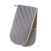 Eddingtons Smithfield Butcher's Stripe Double Oven Glove - Grey