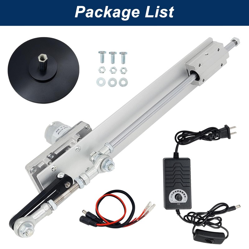 JQDML Reciprocating Linear Actuator Stroke 1.18"-6" with Suction Cup and