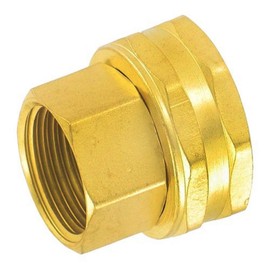 Gilmour 805574-1001 Brass Hose to Pipe Swivel Connector | 1/2 Inch Female Pipe X Female Hose Thread (2, Brass)