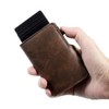 ASANTEUR Compact Leather Wallet 9.8 x 6.7 cm RFID Protection