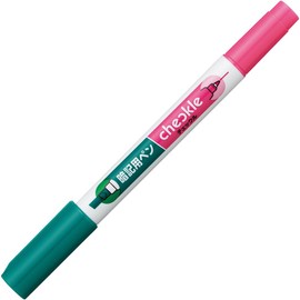 Kokuyo PM-M120P-1P Memorization Pen, Checkle, Green, Pink