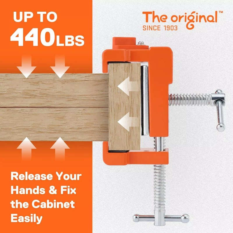 PONY 2-Pack Cabinet Clamps, 8510 Cabinet Claw 440 lbs Load