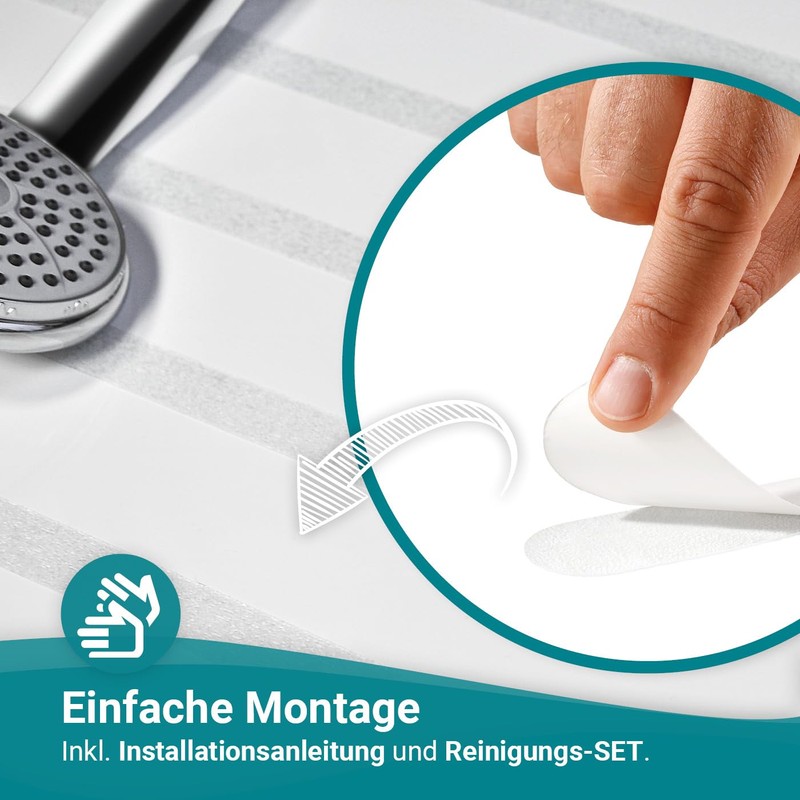 Non-Slip Strips for Showers and Baths Transparent / Self-Adhesive