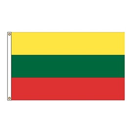 PinkDisplay Eur flags (Lithuania1)3x5ft(90x150cm) eyelets and double stitches