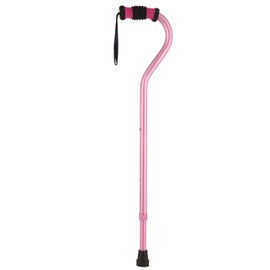 SkyMed Fashionable Offset Walking Cane Color: Pink