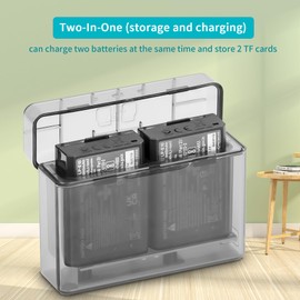 LYONGTECH LP-E10 Dual Battery Charger for Canon EOS Rebel T7,T6,T5,T3,T100,4000D,3000D,2000D,1500D,1300D,1200D,1100D,Kiss X50 X70 X80 X90,LP E10 Fast Charge