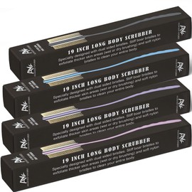 Avilana Back Scrubber for Shower,19 inch Silicone Body Scrubber with Handle, Shower Back Scrubber for Men and Women, Back Brush for Shower, Loofah with Handle Shower Brush