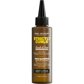 Marc Anthony Nourishing Scalp & Hair Supreme Oil, Strictly Curls - Adds Shine, Reduces Frizz and Breakage - For Curly Hair - Rosemary, Castor Oil - 4 fl oz