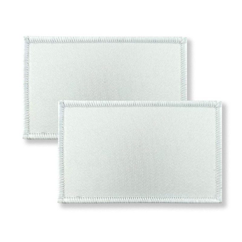 Overdecor Solid White Blank Flag Patch Plain White Tactical Patch-
