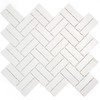 TREGLG-09 Recycle Glass Wooden Look Blue Herringbone Mosaic Tile Backsplash