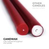 CANDWAX 12 inch Taper Candles Set of 12 - Dripless