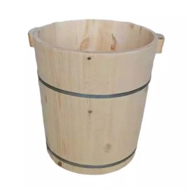 Unknown 원목 히노끼 이동식 족욕통 무도장 족탕기 족욕 [D. 목재 덮개 직경 40] Wooden Hinoki Portable Foot Bath Tub Uncoated Foot Soaking Device Foot Bath [D. Wooden Cover Diameter 40]