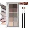 Makeup Eyeshadow Palette - 10 Smooth Matte Colors for Natural