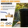 JaGely 3 Pack Brass Rain Barrel Spigot Kit 3/4" Inlet