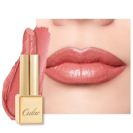 Oulac OULAC Glow Metallic Shine Orange Lipstick, Coral High Impact Lipcolor, Lightweight Soft and Ultra Hydrating, Long Lasting, Vegan & Cruelty-Free, Full Coverage Lip Color 4.3 g/0.15 GM08 Enthusiasm