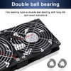 Wathai Big Airflow 2 x 120mm 240mm Computer Fan with