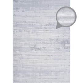 CAMILSON Modern Luxury 6x9 Vintage Abstract Living Room Area Rug Soft Medium Pile Stain Resistant Easy-Cleaning Non-Shedding Indoor Carpet Alfombras para Salas Modernas (6 x 9 / White - Gray)