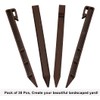 30 PCS Brown Landscape Edging Garden Stakes, 10 Inch Landscaping