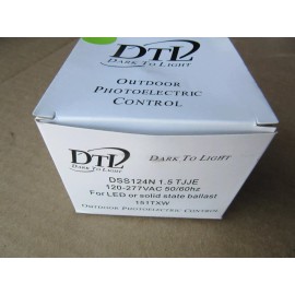 DTL DSS124N1.5TJJE Dark to Light Outdoor Photoelectric Control 120-277V New