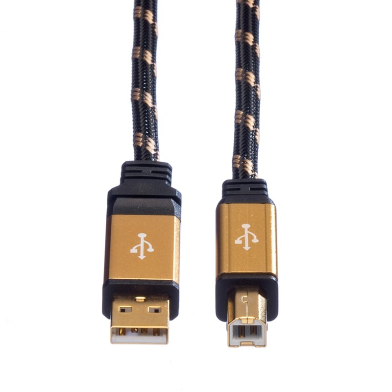 Markenprodukt gold USB 2.0 Kabel, 4.5m