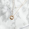 NAOTJEWELRY Women Jewelry Necklace Triple Ring Necklace gold
