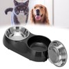 Stainless Steel Nonslip Double Pet Bowls Household Food Water Feeder
