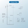 Cinwiny Matte Black 10 inch Wall Mounted Bathroom Rain Shower