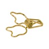 100pcs Binder Clip Hollow Cartoon Bear Long Tail Metal Paper