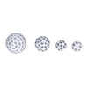 15pcs Complete Polyhedral Dice Set Acrylic D3 to D100 Spherical