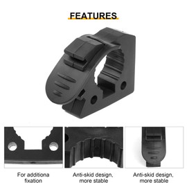 4 Pcs Quick Release Rubber Clamp Fist Mount Clamps Mounting Kit 1-1/5" to 1-1/2" Diameter Tool Handles for Trucks UTV ATV Offroad 4X4 Parts
