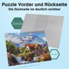 MISITU Puzzle 1000 Pieces for Adults Mountains and Villas 70