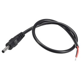 sourcing map 5pcs DC Power 3.5mm x 1.35mm 1A 30cm Barrel Male Plug Connector Pigtail