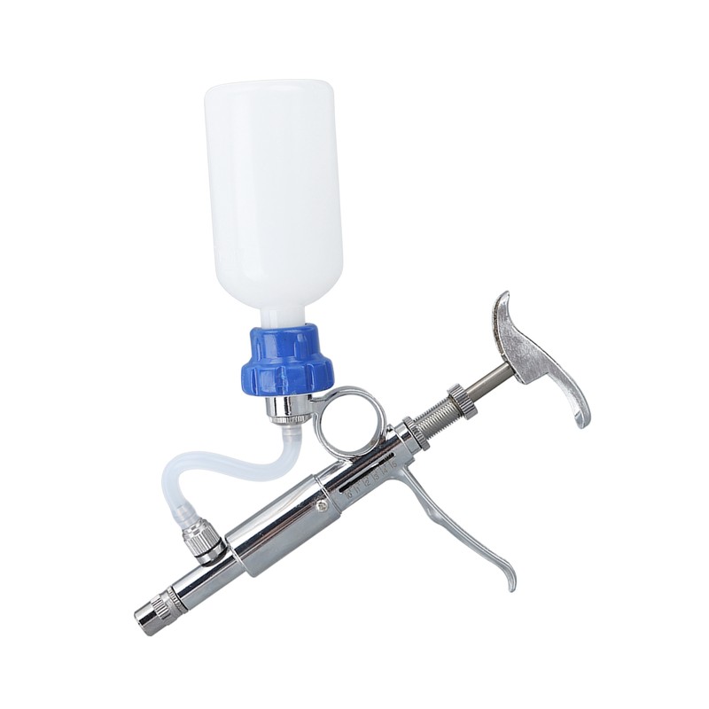 Adjustable Continuous Injection Syringe Stainless Steel Plastic Animal Syringe 5ml