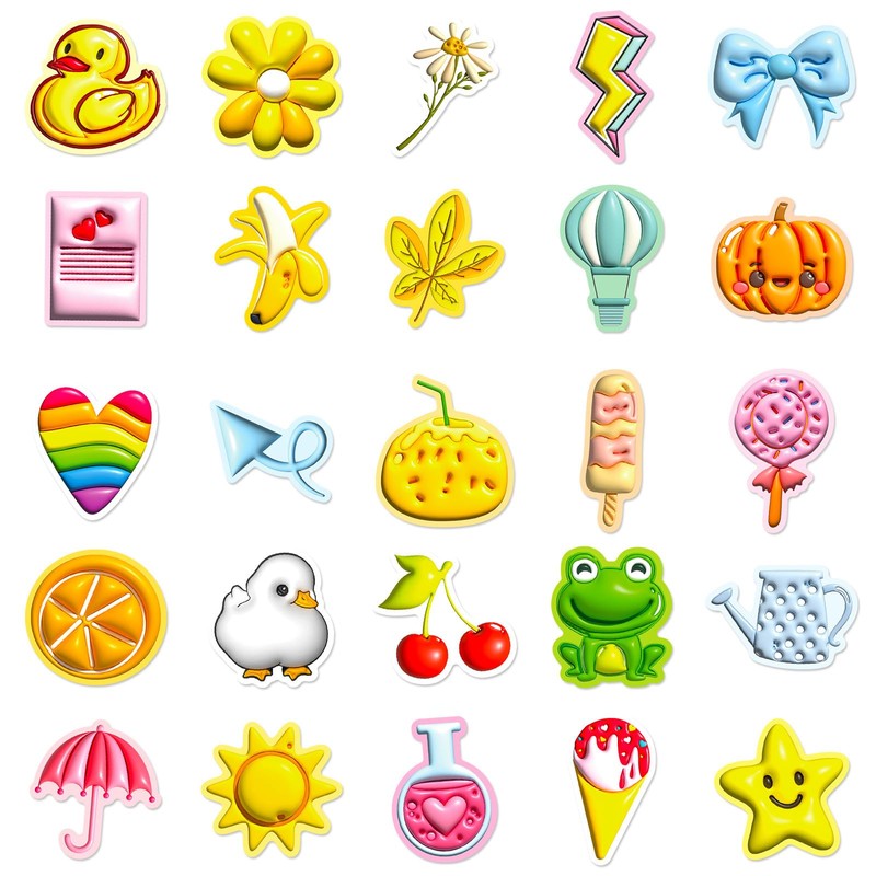 Mistree 3D Kawaii Stickers