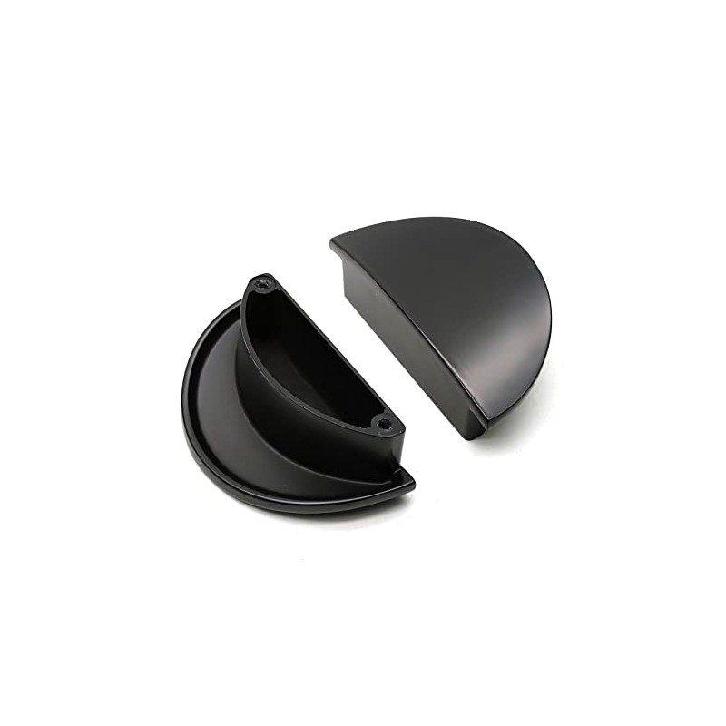 Susenya Black Cabinet Pulls,1-Pack, Cabinet Edge Pull 2.52" Hole Centers(C
