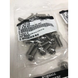 Kimball Midwest QTY 100 1/4-20X5/8 Button Head Socket Cap Screw Stainless Steel Allen