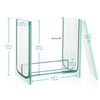 stonylab Glass Square TLC Developing Tank, Heavy Duty Borosilicate Chromatography