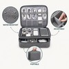 Large Capacity Travel Electronics Organizer Bag, Water-Resistant Cable and Charger