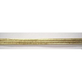 Unbranded 10 Yds. Metallic Gold Middy Braid 1/4" (6mm) Decorative Flat Ribbon- Braid M-174