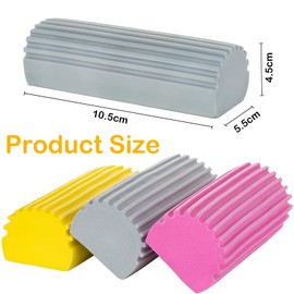 4 Pieces Magic Sponge Multifunctional Sponge Dump Duster Dirt Eraser Duster Suitable for Cleaning Glass Counters Skirting Boards Blinds Cars Leather Sofas and Other Surfaces