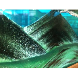 Moving Sand Pictures - Md62 Medium Silver Frame (Summer Turquoise) Great Men's and Women's Gifts. Sand Art, Sandscapes, 3D Sands.