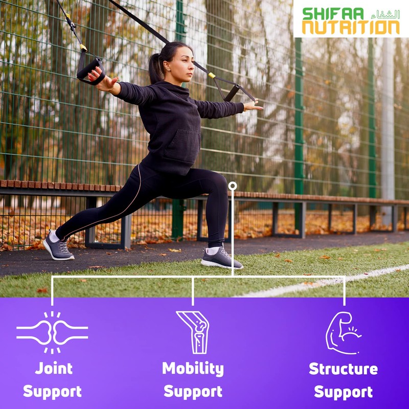 SHIFAA NUTRITION Halal Joint Support Supplement w/Glucosamine Chondroitin MSM |
