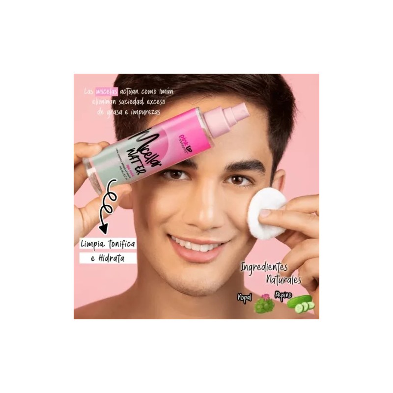 Pink Up Agua Micelar Pink Up Limpia E Hidrata La