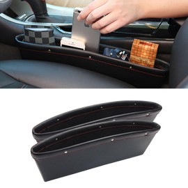 x xotic tech 2 Packs Car Seat Gap Filler Organizer, Universal Fit Extra Storage Pocket Bag Between Seats Gap Filler to Hold Keys, Coins, Phone, Cards, Pens