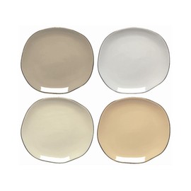 Now Designs Danica Heirloom 6.5 inches Pebble Appetizer Plates | Set of 4