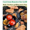 Pinra Pre-Seasoned Cast Iron Dutch Oven Pot, Potato Garlic Roaster