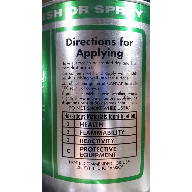 Tarp Nation 1 Gallon Canvak Industrial Quality Water Resistant Canvas