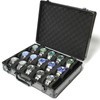 AUKURA 15 slots Watch organizer Case, Aluminum watch storage box,