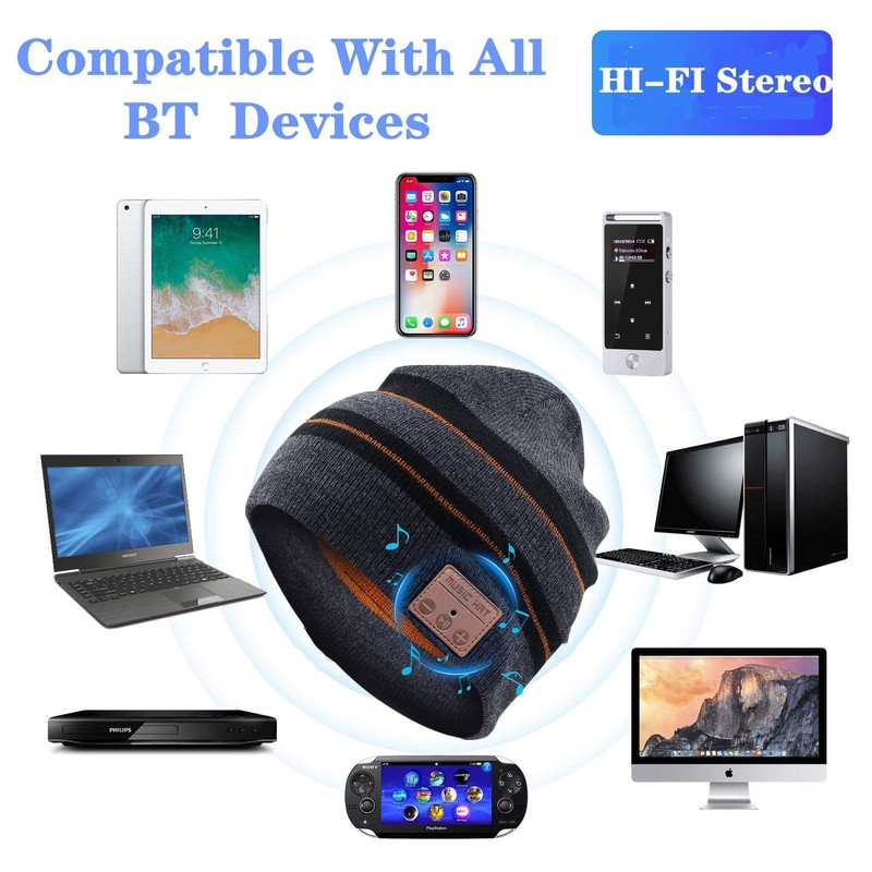 Intelligent-Home Bluetooth Beanie Hat - Winter Knit Hats Headphones Headset